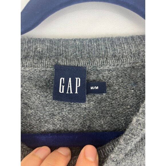 Gap Grey Lambswool Crewneck Women's Sweater - Picture 5 of 13